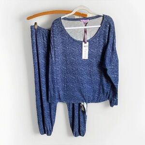 Hale Bob NWT Pajama Set Women’s XL Blue Soft‎ Cozycore Loungewear